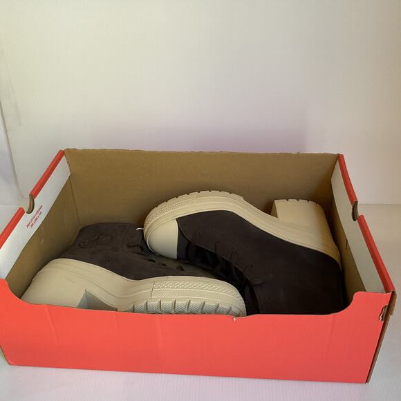 Converse Chuck Taylor Platform Heel Boots Nubuck Brown “Fresh Brew”  W 8.5 NIB - Picture 13 of 14